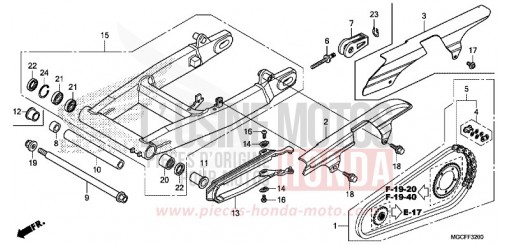 SWINGARM (CB1100CA/TAD) CB1100CAK de 2019